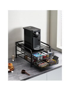 Organizador de café SereneHome para K-Cup y Nespresso - 2 niveles 2