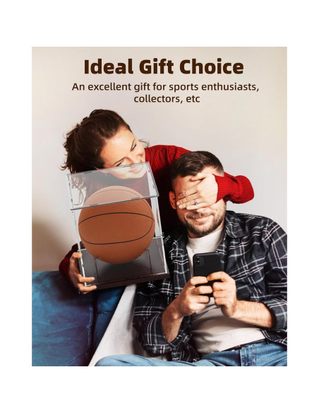 Caja de Exhibición de Baloncesto Fitense Acrílica 25.9x25.9x27.2cm