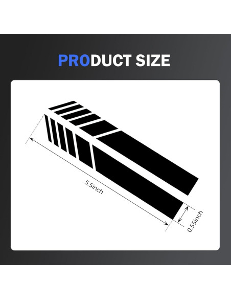 Calcomanías Reflectantes para Espejos Retrovisores Ferianl - 2 Piezas