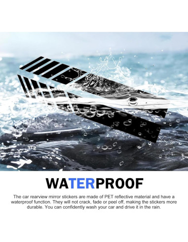 Calcomanías Reflectantes para Espejos Retrovisores Ferianl - 2 Piezas