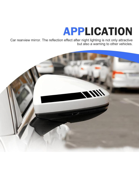 Calcomanías Reflectantes para Espejos Retrovisores Ferianl - 2 Piezas