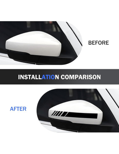 Calcomanías Reflectantes para Espejos Retrovisores Ferianl - 2 Piezas