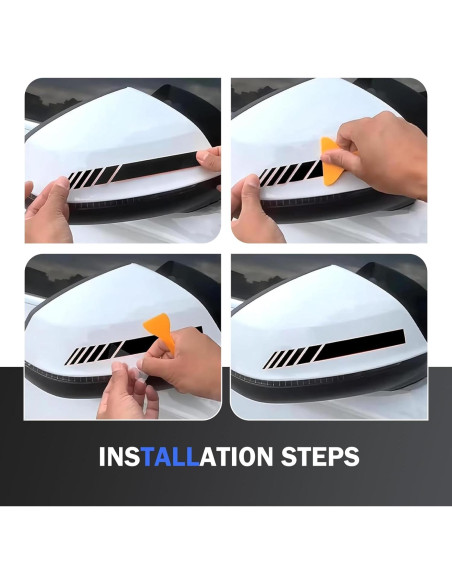 Calcomanías Reflectantes para Espejos Retrovisores Ferianl - 2 Piezas