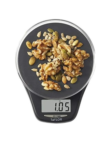 Escala de Cocina Digital Taylor 2kg Negra con Bandeja
