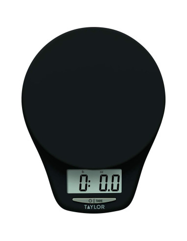 Escala de Cocina Digital Taylor 2kg Negra con Bandeja