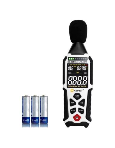 Medidor de Nivel de Sonido Digital Xeast XE-363 30-130dB