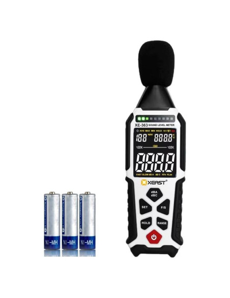 Medidor de Nivel de Sonido Digital Xeast XE-363 30-130dB