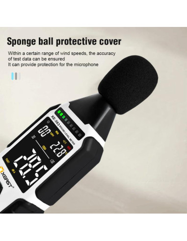 Medidor de Nivel de Sonido Digital Xeast XE-363 30-130dB