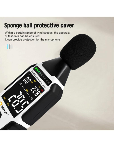 Medidor de Nivel de Sonido Digital Xeast XE-363 30-130dB