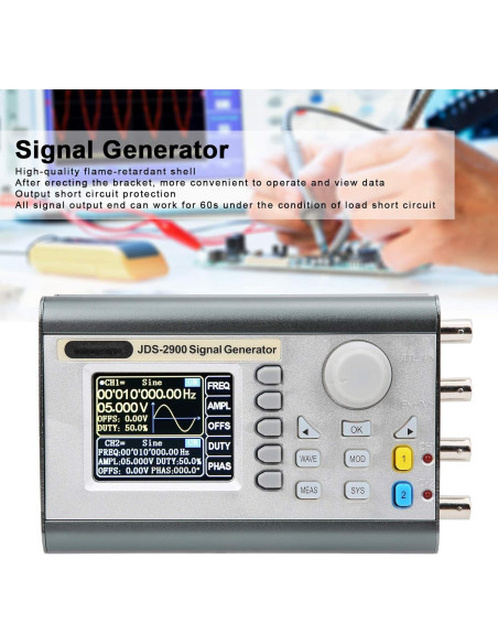 Generador de Señal DDS JDS2900 50MHz Doble Canal Laboratorio