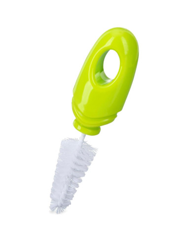 Cepillo para Botellas Nuby 2 Piezas Azul y Gris con Soporte