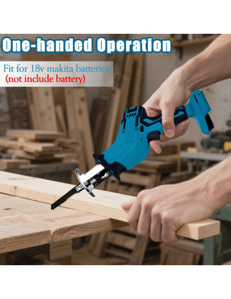 Sierra Recíproca Inalámbrica Yangtzone 18V 0-3000 RPM con 4 Hojas