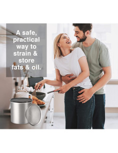Contenedor de Grasa Jumbo Oggi 3.78 Lt con Colador y Tapa 2