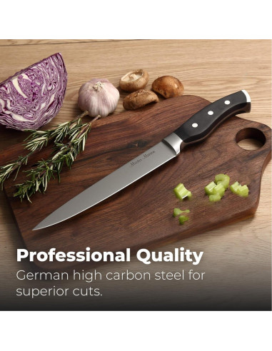 Juego de cuchillos de tallado Master Maison 20.32 cm acero inoxidable