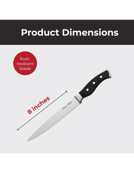 Juego de cuchillos de tallado Master Maison 20.32 cm acero inoxidable