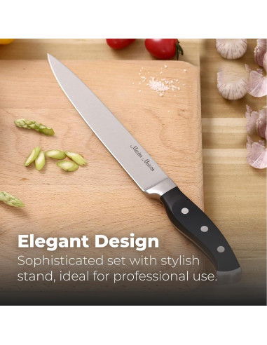 Juego de cuchillos de tallado Master Maison 20.32 cm acero inoxidable