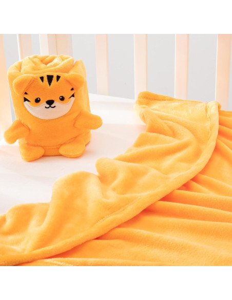Manta para Bebé Babyhuggle Tigre Dorado 101.6x76.2 cm