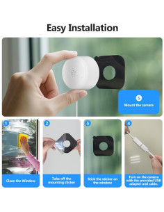 Cámara de Ventana 2K ZKCAI-1 con AI y Visión Nocturna 2