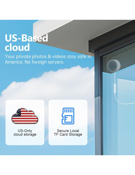 Cámara de Ventana 2K ZKCAI-1 con AI y Visión Nocturna