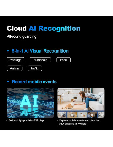 Cámara de Ventana 2K ZKCAI-1 con AI y Visión Nocturna