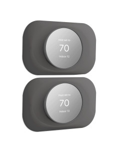 Placa de Pared para Termostato Nest 2020 Petrichor - 2 Paquete Carbón