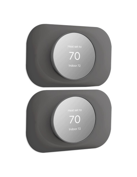 Placa de Pared para Termostato Nest 2020 Petrichor - 2 Paquete Carbón