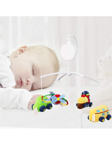 Móvil de Cuna AFUNTA 66 cm con Caja de Música Ajustable