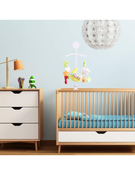 Móvil de Cuna AFUNTA 66 cm con Caja de Música Ajustable Móvil de Cuna AFUNTA 66 cm con Caja de Música Ajustable