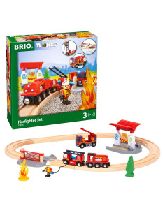 Conjunto de Bomberos de Rescate BRIO 33815 - 18 Piezas