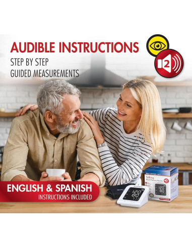 Monitor de Presión Arterial Veridian Healthcare 01-742T con Instrucciones Auditivas