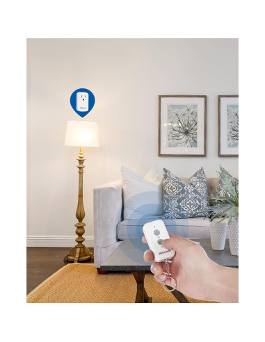 Enchufe Control Remoto Inalámbrico WILAWELS 30m Programable