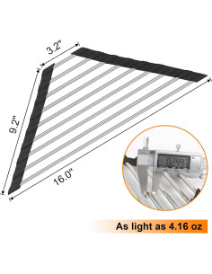 Escurridor de Platos Triangular Plegable Seropy Negro 40.6x22.9 cm 2