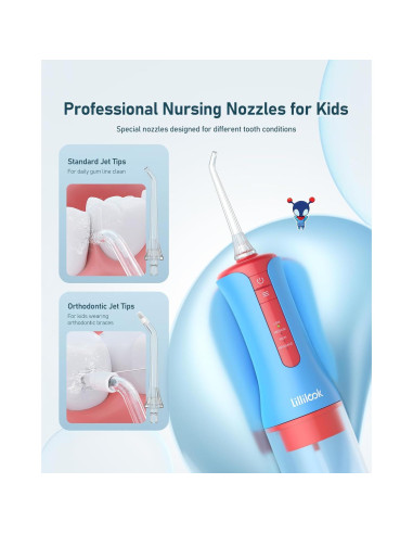 Irrigador Oral Acuático Lillilook Azul para Niños 6+ Años