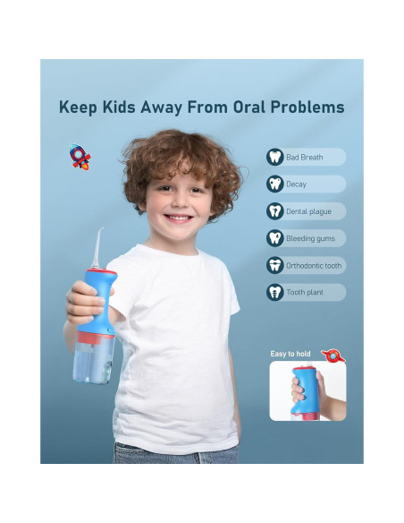 Irrigador Oral Acuático Lillilook Azul para Niños 6+ Años