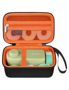 Funda de Transporte Elonbo para Máquina Etiquetadora Makeid L1 - Negro/Naranja