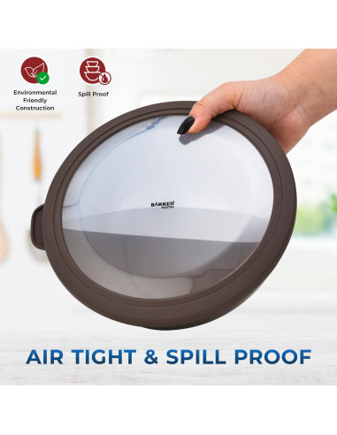 Juego de 12 Tazones Apilables Bakken Master con Tapas