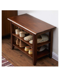 Banco de Almacenamiento XKZG de Madera 60 cm Marrón