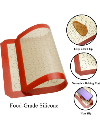 Juego de bandejas para hornear Wildone 4 piezas acero inoxidable