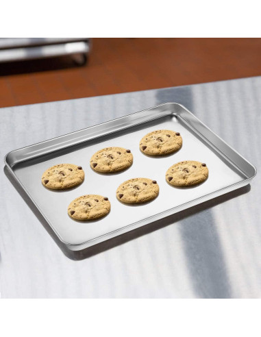 Juego de bandejas para hornear Wildone 4 piezas acero inoxidable