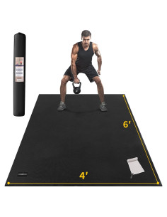 Alfombrilla de Ejercicio CAMBIVO 1.83x1.22m 7mm Antideslizante
