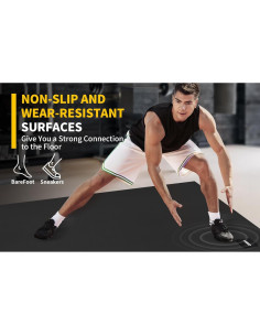 Alfombrilla de Ejercicio CAMBIVO 1.83x1.22m 7mm Antideslizante 2