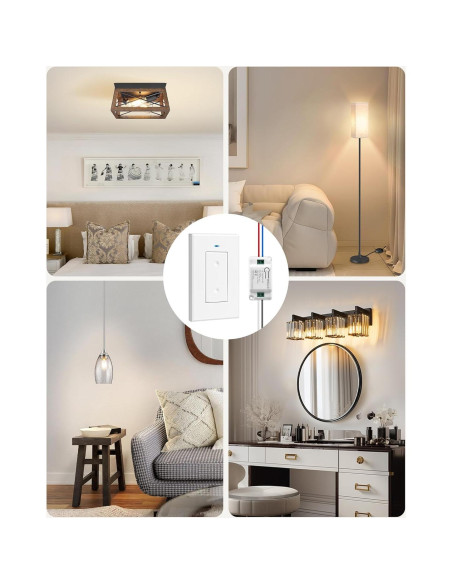 Kit Interruptor y Receptor Inalámbrico WILAWELS 100FT