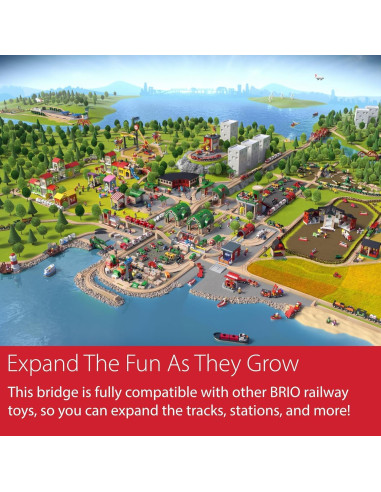 Puente Elevador BRIO World - Accesorio de Tren de Madera