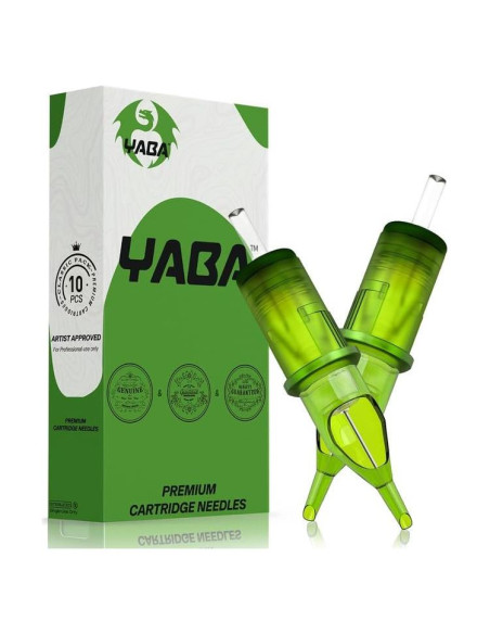 Set de Agujas de Tatuaje YABA 10 Pcs Cartucho Esterilizado