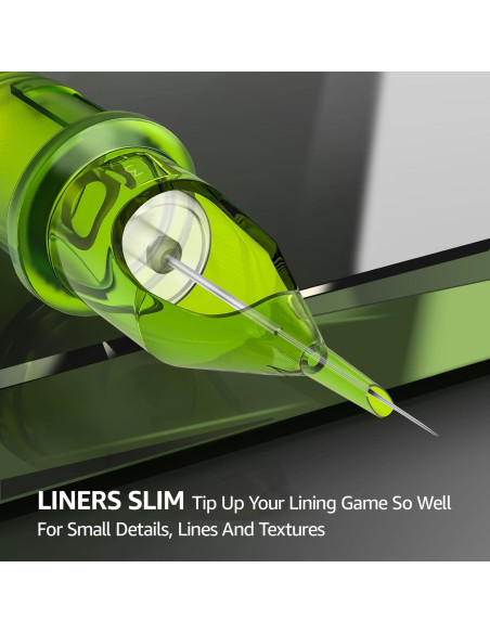 Set de Agujas de Tatuaje YABA 10 Pcs Cartucho Esterilizado