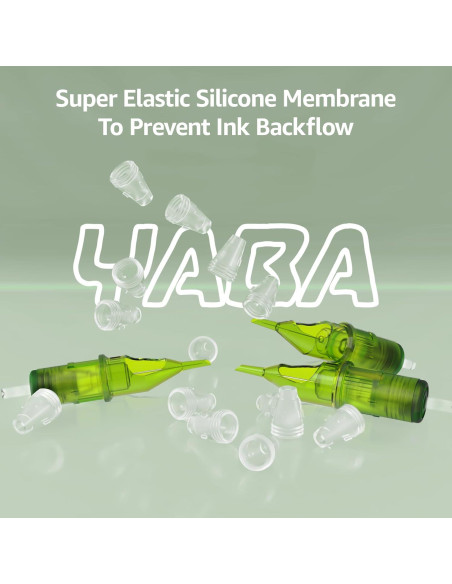 Set de Agujas de Tatuaje YABA 10 Pcs Cartucho Esterilizado