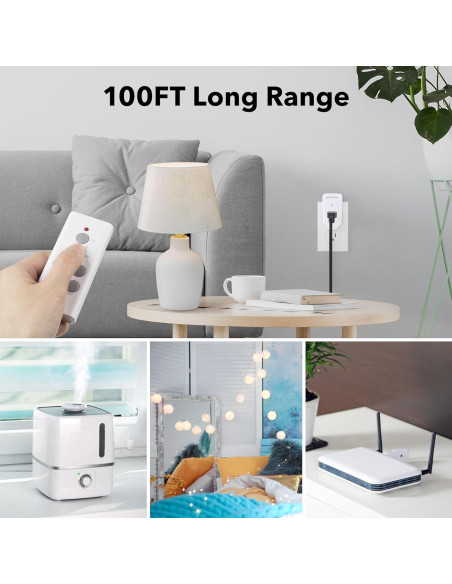 Enchufe Eléctrico Inalámbrico BN-LINK 10A 1200W Control Remoto