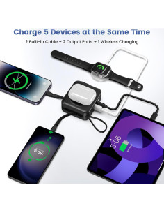 Cargador Portátil Magnético 10000mAh POAQCIF Negro 2