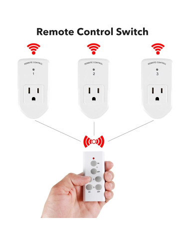 Enchufe Eléctrico Inalámbrico BN-LINK 10A 1200W Control Remoto