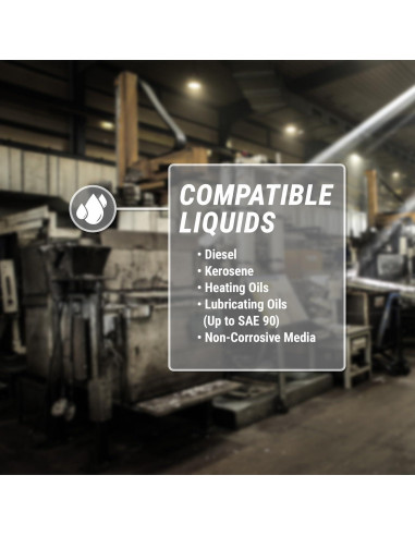 Bomba de Drum Rotativa TERA PUMP 37.85 L/min Hierro Fundido